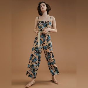 Thin-strap Floral Romper